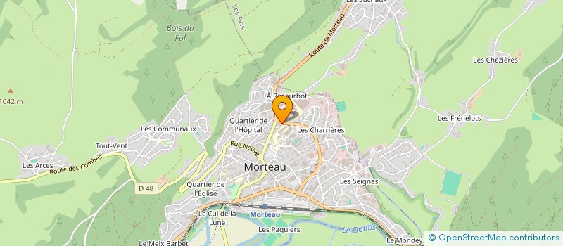 localisation de l'entreprise LA MIE DU VAL à MORTEAU