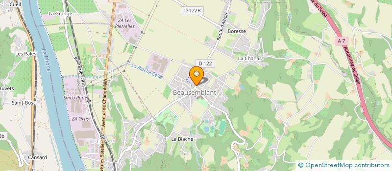 localisation de l'entreprise LA MIE FLO  BEAUSEMBLANT