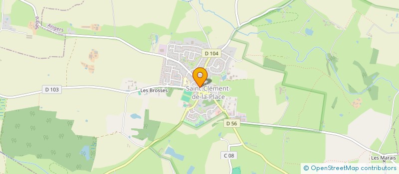 localisation de l'entreprise LA MIE & LES CO'PAINS  SAINT-CLEMENT-DE-LA-PLACE