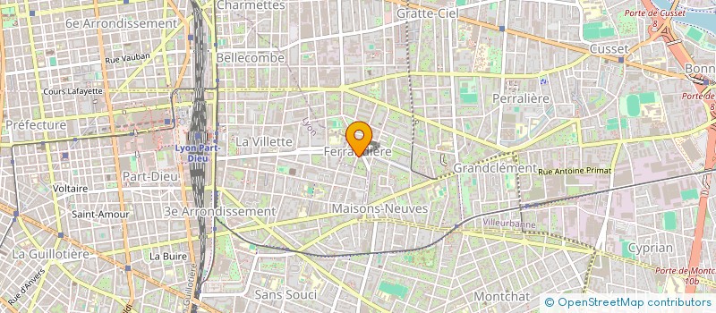 localisation de l'entreprise LA MIE TARTINE - FOOD TRUCK  VILLEURBANNE