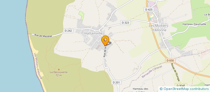 localisation de l'entreprise LA MIELLE  LES MOITIERS-D'ALLONNE