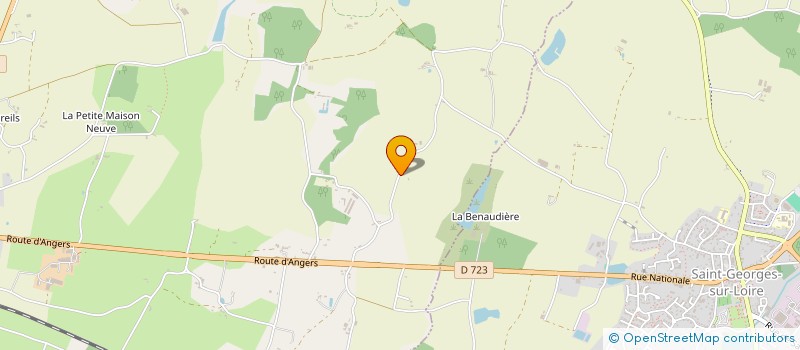 localisation de l'entreprise LA MIELLERIE ANGEVINE à SAINT-AUGUSTIN-DES-BOIS