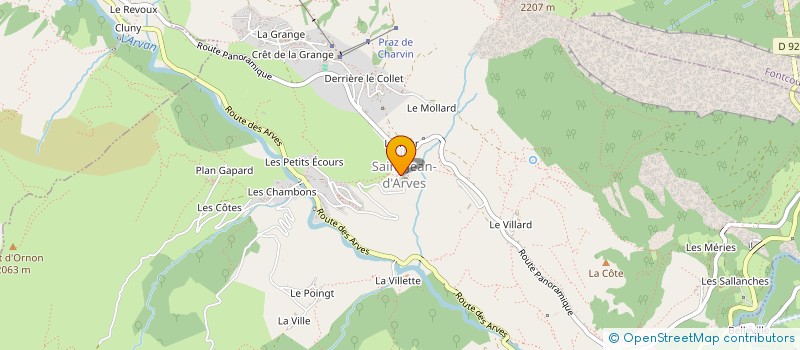 localisation de l'entreprise LA MIELLERIE DES ARVES  SAINT-JEAN-D'ARVES