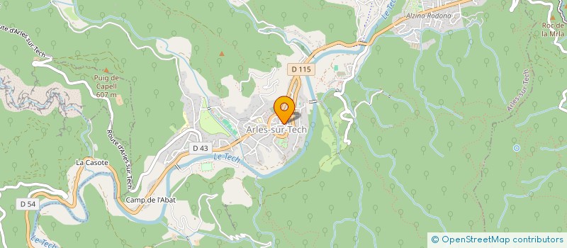 localisation de l'entreprise LA MIETTE DOREE  ARLES-SUR-TECH