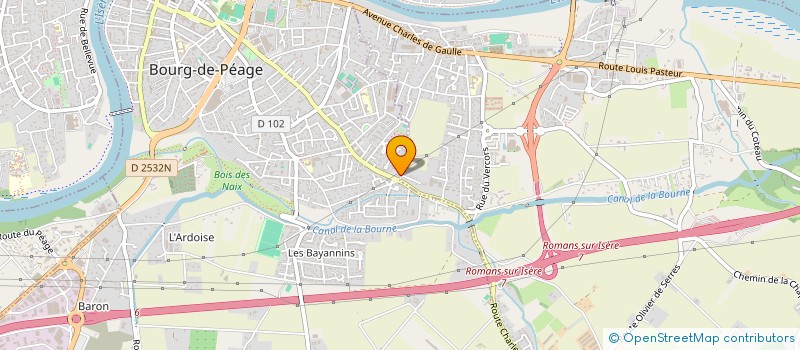 localisation de l'entreprise LA MIF  BOURG-DE-PEAGE