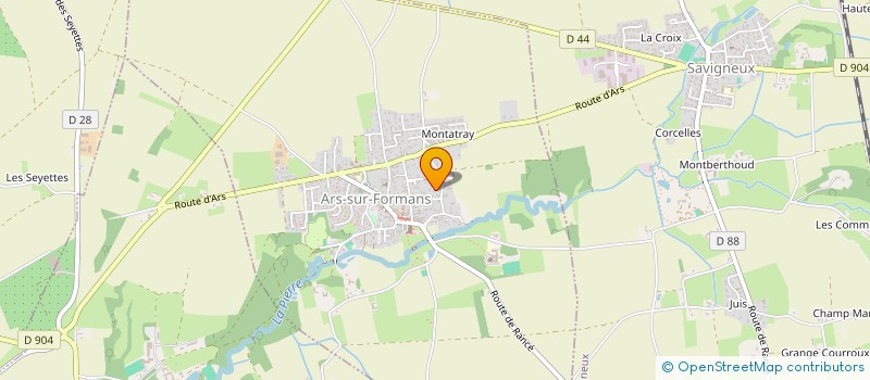 localisation de l'entreprise LA MIF  ARS-SUR-FORMANS