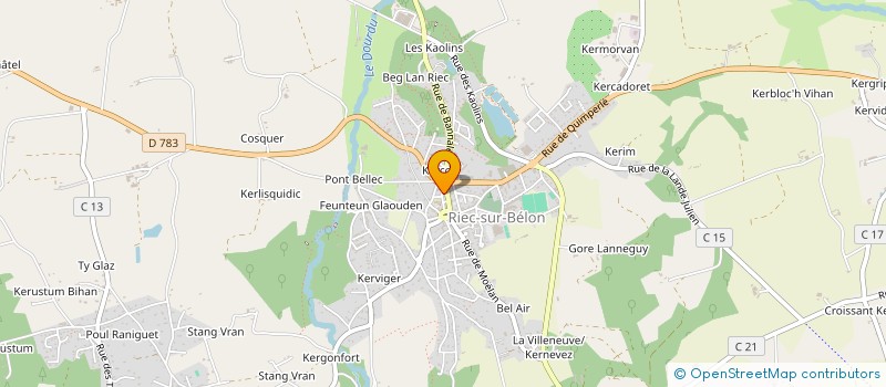 localisation de l'entreprise LA MIFF  RIEC-SUR-BELON