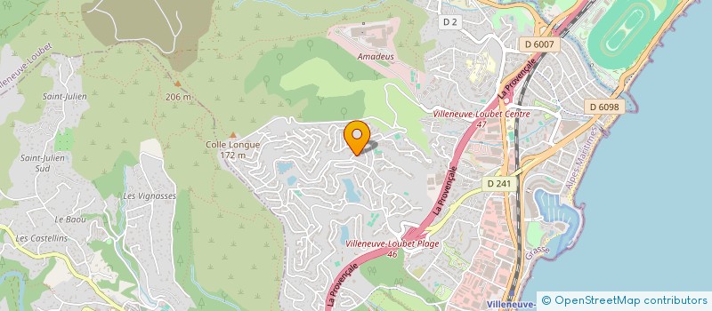 localisation de l'entreprise LA MIGNONETTE  VILLENEUVE-LOUBET