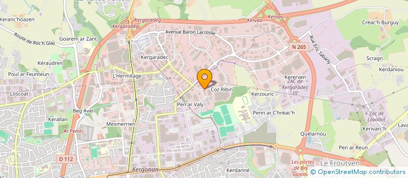 localisation de l'entreprise LA MIGNONNE à GUIPAVAS