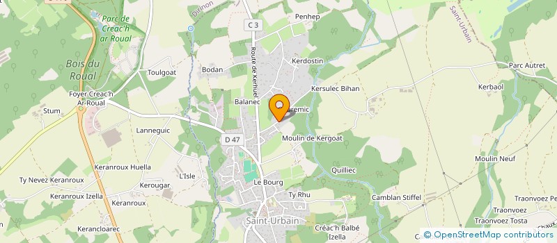 localisation de l'entreprise LA MIGNONNE COUVERTURE  SAINT-URBAIN