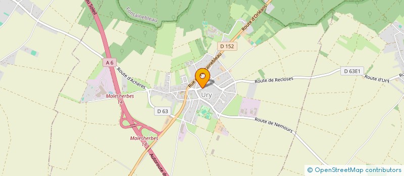 localisation de l'entreprise LA MILANAISE  URY