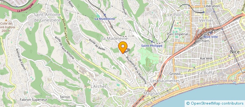 localisation de l'entreprise LA MILANAISE à NICE