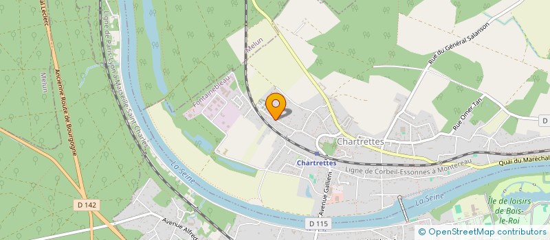 localisation de l'entreprise LA MILAUDIERE  CHARTRETTES