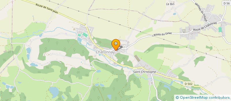 localisation de l'entreprise LA MILLIETTE  CHATONNAY