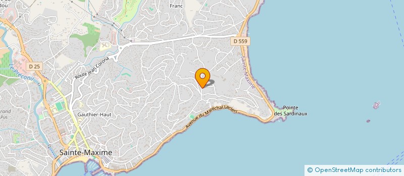 localisation de l'entreprise LA MINAUDE à SAINTE-MAXIME