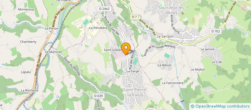 localisation de l'entreprise LA MINE  SAINT-PIERRE-LA-PALUD