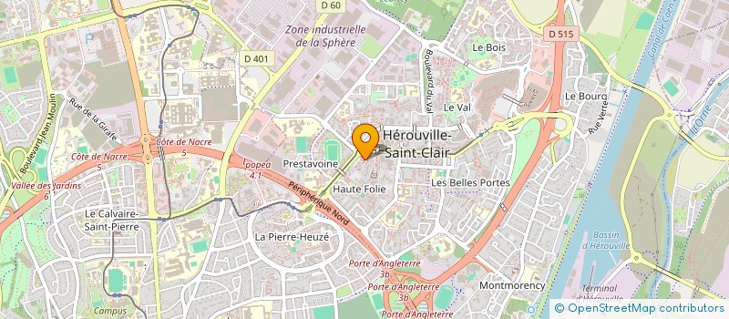 localisation de l'entreprise LA MINE à HEROUVILLE SAINT CLAIR