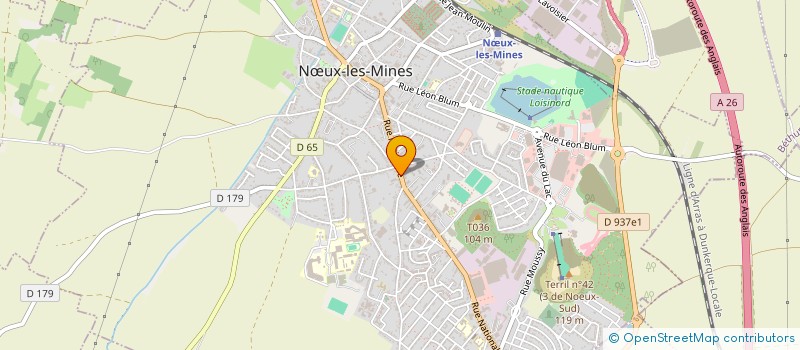 localisation de l'entreprise LA MINE A FRITES  NUX-LES-MINES