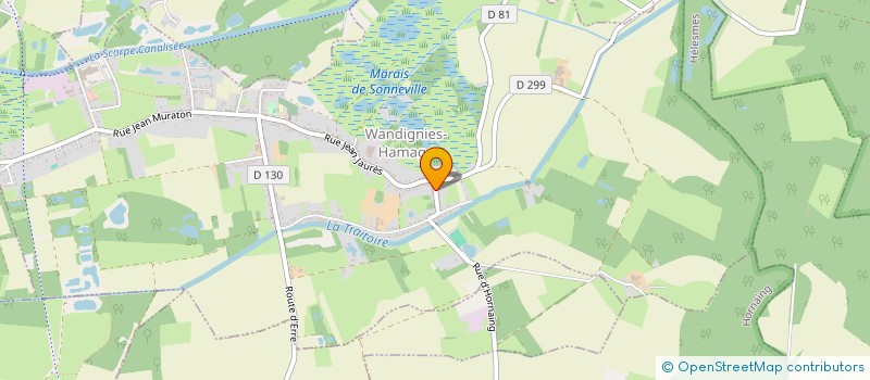 localisation de l'entreprise LA MINE BIO  WANDIGNIES-HAMAGE