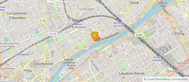 localisation de l'entreprise LA MINE DE GRAPHITE à COURBEVOIE