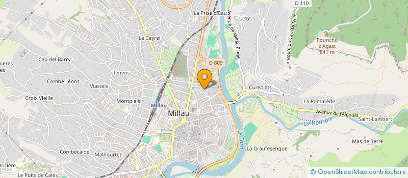 localisation de l'entreprise LA MINERVE  MILLAU