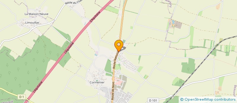 localisation de l'entreprise LA MINGOLLIERE  BEAUVOIR-SUR-NIORT