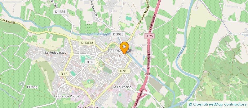 localisation de l'entreprise LA MINI BOUFFE  PEZENAS