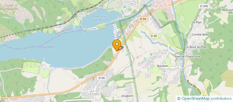 localisation de l'entreprise LA MINI FERME DE CROTS  CROTS