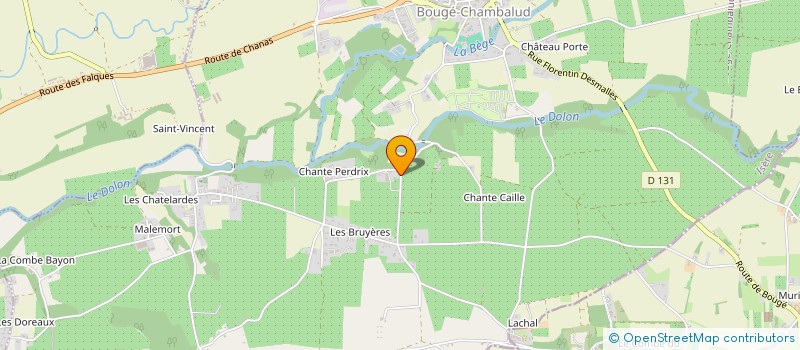 localisation de l'entreprise LA MINI FERME DU DOLON  BOUGE-CHAMBALUD