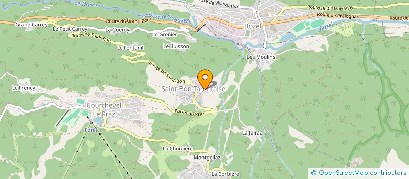 localisation de l'entreprise LA MINJON DE SAINT-BON à COURCHEVEL