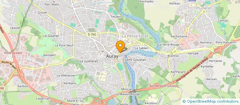 localisation de l'entreprise LA MINOTERIE à AURAY