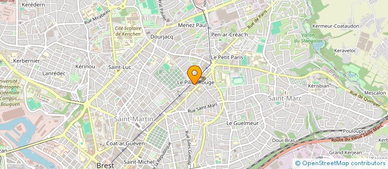 localisation de l'entreprise LA MINUSCULE à BREST