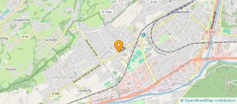 localisation de l'entreprise LA MINUTE  ALBERTVILLE