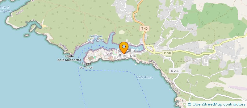 localisation de l'entreprise LA MINUTE MOULE à BONIFACIO