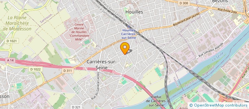 localisation de l'entreprise LA MIONE  CARRIERES-SUR-SEINE