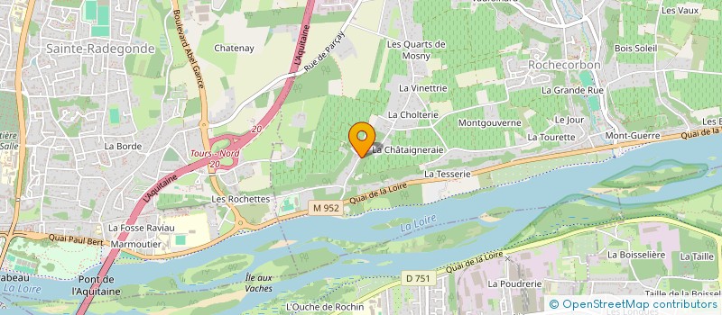 localisation de l'entreprise LA MIRADA à ROCHECORBON