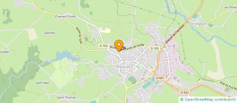 localisation de l'entreprise LA MIRAMONTESA à MAURIAC