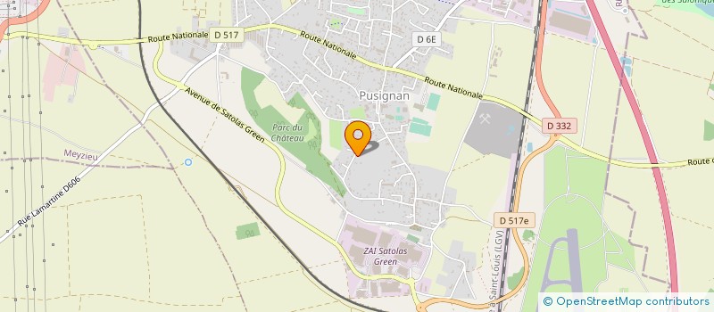 localisation de l'entreprise LA MIRANDE ATJ  PUSIGNAN