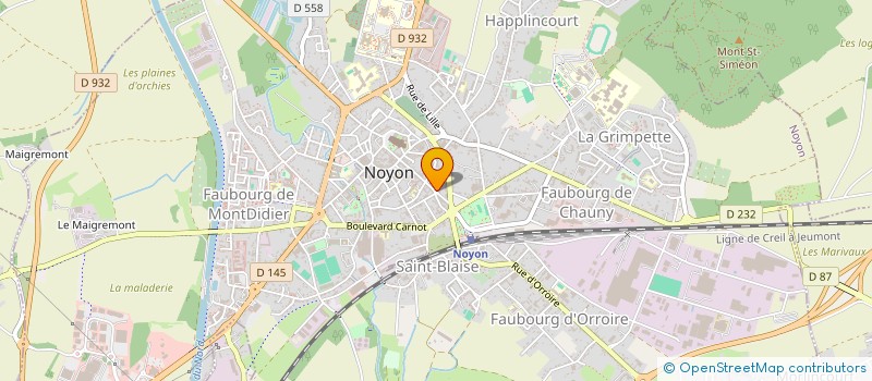 localisation de l'entreprise LA MIREBOISE à NOYON