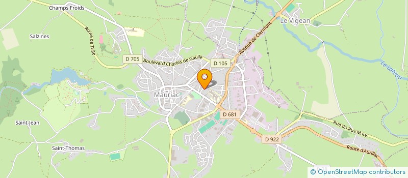 localisation de l'entreprise LA MIREMONTAISE à MAURIAC