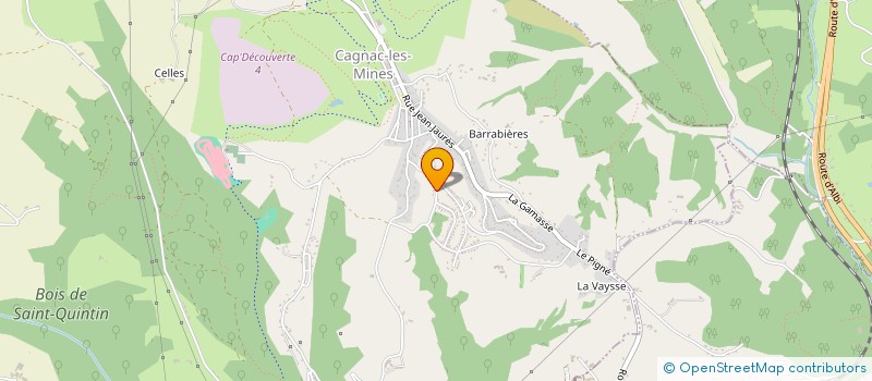 localisation de l'entreprise LA MIRGUE  CAGNAC-LES-MINES