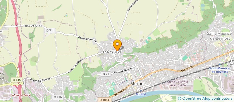 localisation de l'entreprise LA MIRIBELLANE à MIRIBEL