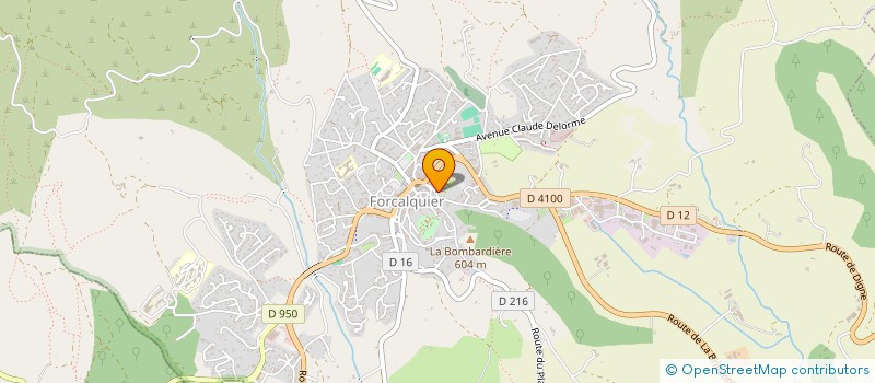 localisation de l'entreprise LA MIROITERIE à FORCALQUIER