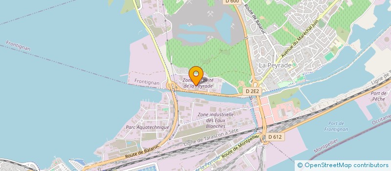 localisation de l'entreprise LA MIROITERIE à FRONTIGNAN