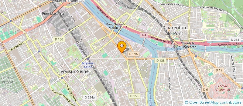 localisation de l'entreprise LA MIROITERIE  IVRY-SUR-SEINE