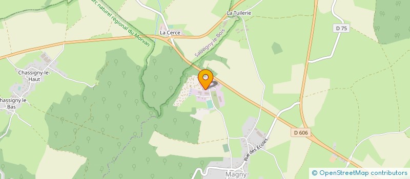 localisation de l'entreprise LA MIROITERIE AVALLONNAISE à MAGNY