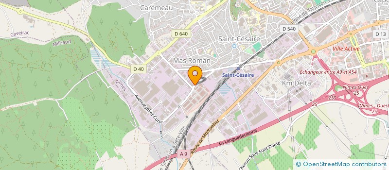 localisation de l'entreprise LA MIROITERIE MERIDIONALE  NIMES