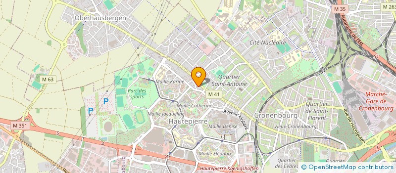 localisation de l'entreprise LA MISE A JOUR à STRASBOURG
