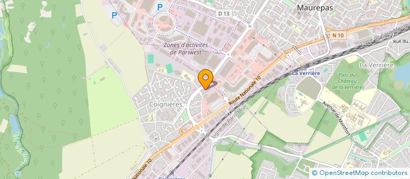 localisation de l'entreprise LA MISE A JOUR  COIGNIERES