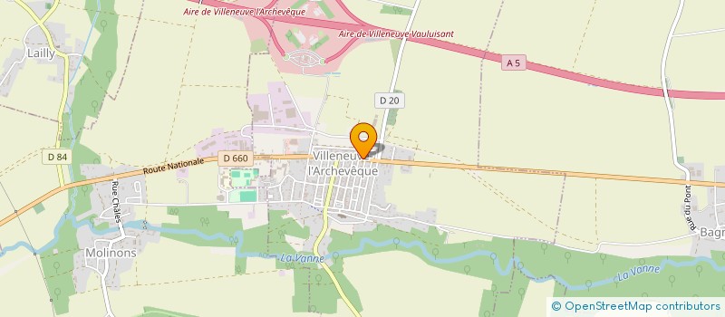 localisation de l'entreprise LA MISE AU POINT  VILLENEUVE-L'ARCHEVEQUE